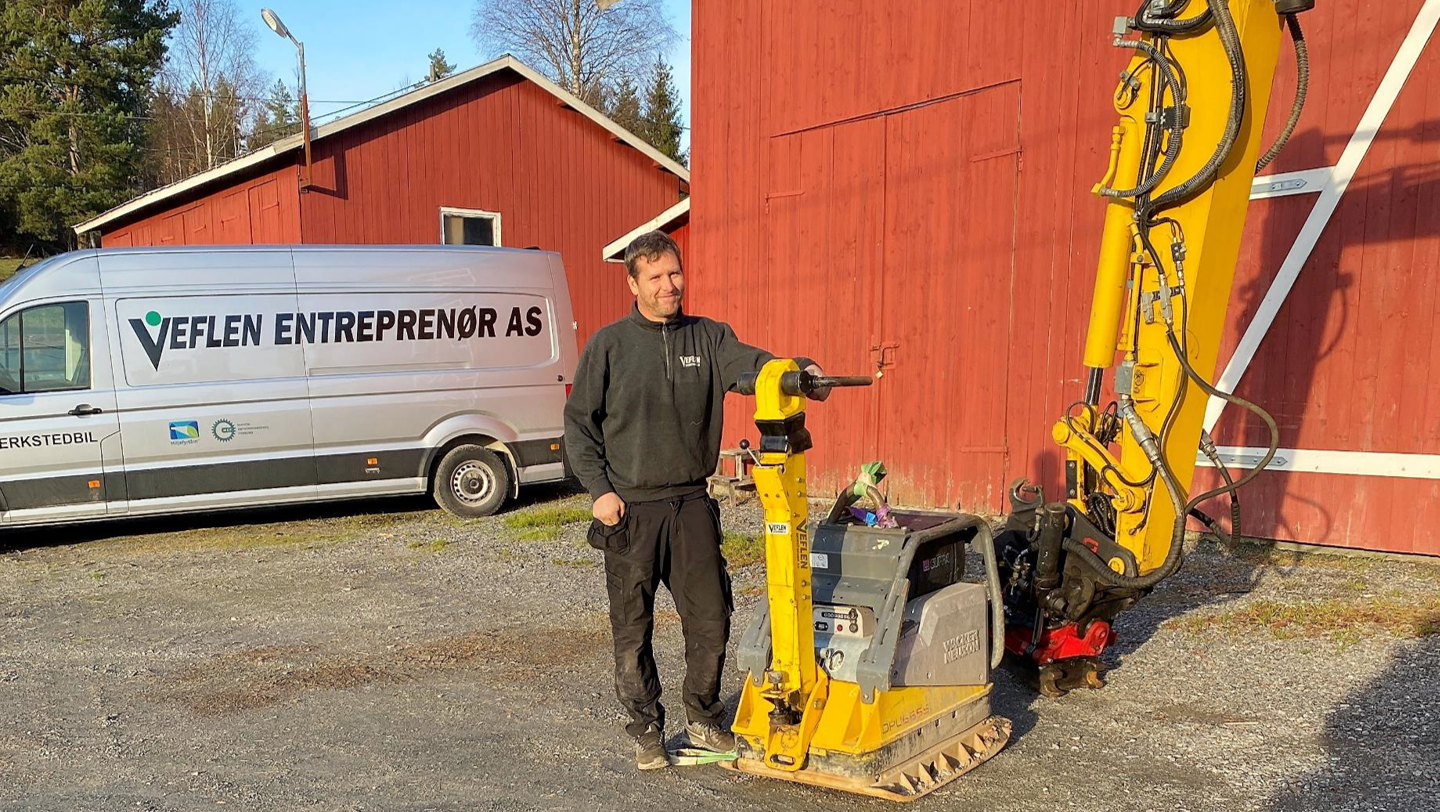 Jostein Christoffersen har hjemmekontor