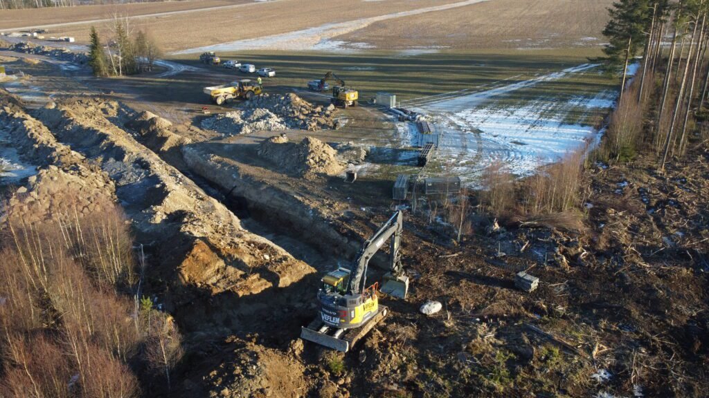 Veflen har grunnarbeidet for boligfeltet Ullern Solside