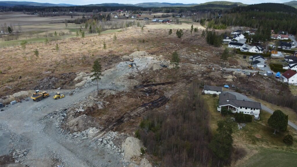 Veflen har grunnarbeidet for boligfeltet Ullern Solside