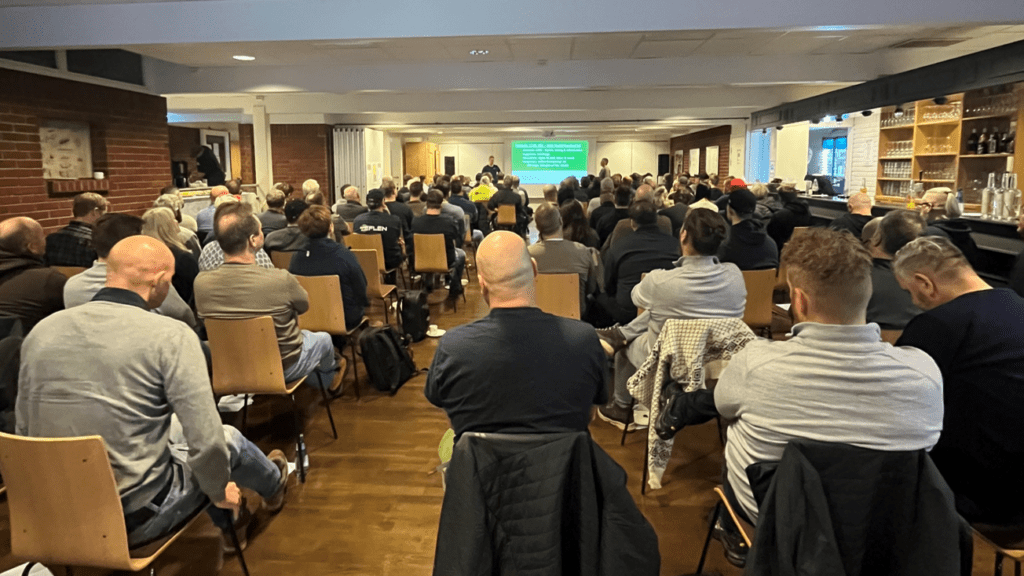 Bilde fra fellessamling hos Veflen Entreprenør